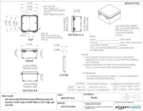 img 1 attached to BUD Industries NBF 32410 Пластиковый наружный