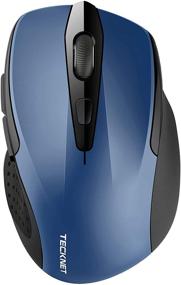 img 4 attached to 🖱️ Беспроводная мышь TeckNet 2600DPI Bluetooth с индикатором заряда батареи - продленный срок службы батареи 12 месяцев, 2600/2000/1600/1200/800DPI