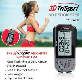 img 2 attached to 3DTriSport Pedometer Accurate Distance Exercise