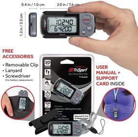 img 1 attached to 3DTriSport Pedometer Accurate Distance Exercise