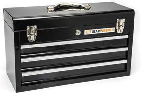 img 4 attached to 🔧 Black GEARWRENCH 83151 20-inch Steel Tool Box with 3 Drawers