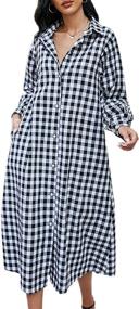 img 4 attached to Sopliagon Women Cotton Casual Dresses Women's Clothing and Dresses