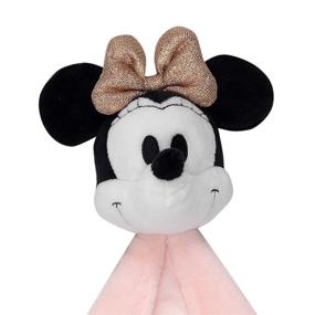 img 2 attached to 🐭 Lambs & Ivy Disney Baby Minnie Mouse Lovey Security Blanket - Pink/White Plush - Enhanced SEO