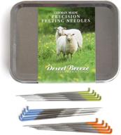 🧵 german-made precision felting needles: essential tools for wool artists, beginner to expert | color coded, gauges 36 star, 38 star, 40 spiral | high carbon steel | includes metal sharps container logo