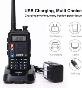 img 1 attached to 📻 Baofeng UV-S9X3 Трехдиапазонная радиостанция: VHF, 1.25M, UHF, мощность 5 Вт, аккумулятор на 2200 мАч, антенна на двух диапазонах, наушник и другие функции для любительской двухсторонней радиосвязи (HAM)... (черный)