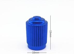 img 2 attached to Yueton 20pcs Colorful Aluminum Bike Tire Schrader Valve Caps - American Style Dust Covers