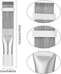 img 1 attached to Efficient 4-Piece Air Conditioner Condenser Fin Cleaning Brush Set for Stainless Steel Coil Maintenance and Refrigerator Cleaning - 3 Styles Available