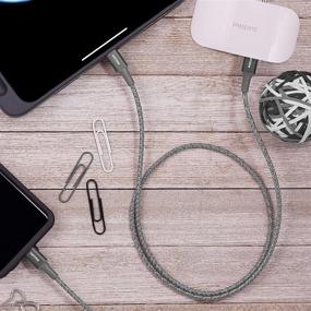 img 2 attached to 🔌 Philips 3 Ft. USB Type C Cable: Fast Charging, Durable Braided, Compatible with iPad Pro, MacBook Pro, Samsung Galaxy & Google Pixel - DLC5203GC/37
