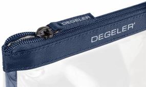 img 3 attached to 🧳 DEGELER TSA Approved Clear Travel Toiletry Bag for Carry On Luggage - Blue