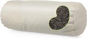 img 4 attached to 🌾 WheatDreamz Organic Buckwheat Neck Roll Pillow - 6"x16" - Made in USA - Cotton Zippered Shell