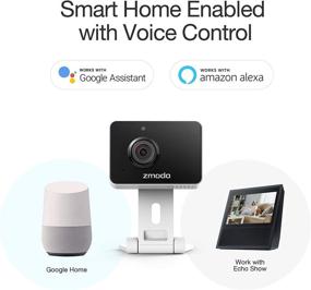 img 2 attached to 📷 Zmodo Mini Pro - WiFi Indoor Camera for Home Security | 1080p HD Smart IP Cam with Night Vision | 2-Way Audio | AI-Powered Motion Detection | Phone App | Pet Camera | Works with Alexa and Google