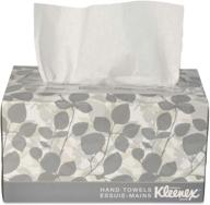 🧻 kimberly clark 01701 kleenex luxury hand towels: 120 sheets/box, 2 packs - pop-up white towels logo