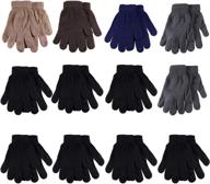 🧤 gelante knitted wholesale pairs 9905 black 12 men's gloves & mittens: affordable and stylish accessories for men logo