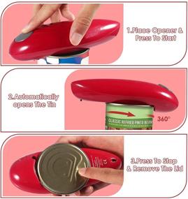 img 1 attached to Safe and Sharp-Edge Free Electric Can Opener - Top Kitchen Gadget for Seniors, Arthritis, and Hands-Free Can Opening - Perfect Gift