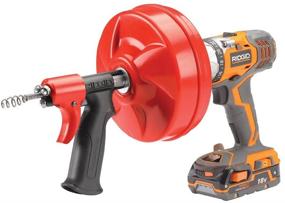 img 1 attached to 🌀 Ridgid GIDDS-813340 41408 Power Spin AUTOFEED Drain Cleaner with Maxcore Cable and Bulb Drain Auger - Eliminate Stubborn Drain Clogs