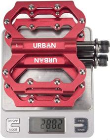 img 2 attached to 🚲 Enhance Your Cycling Experience with Urban Cycling Apparel's Lightweight Flat Platform MTB Pedals: 16 Non-Slip Hex Pins for Superior Grip