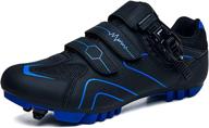 🚴 ruiatoo men's spinning mountain bike spd biking shoes with upper reflective strip for outdoor cycling logo