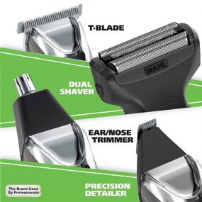 img 1 attached to Wahl Stainless Steel Lithium Ion 2.0+ Slate Beard 🧔 Trimmer for Men - All-in-One Men's Grooming Kit - Model 9864