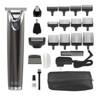 wahl stainless steel lithium ion 2.0+ slate beard 🧔 trimmer for men - all-in-one men's grooming kit - model 9864 logo