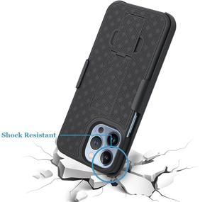 img 2 attached to Fingic Compatible Holster Kickstand Shockproof Cell Phones & Accessories