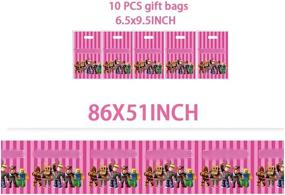 img 1 attached to 🎉 Animated Robot Party Essentials: Vibrant Tablecloth, Cover & Gift Bags - Perfect Birthday Decor!