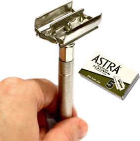 img 4 attached to 💈 CS-301 Classic Samurai Butterfly Twist to Open DE Safety Razor + 5 Astra Superior Platinum DE Safety Razor Blades