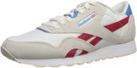 scarlet men's reebok classic nylon running shoes логотип