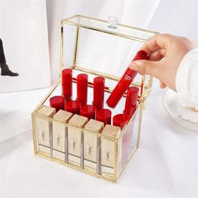 img 1 attached to Lipstick Organizer Transparent Countertop Removable Bath