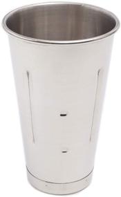 img 4 attached to 30 oz Stainless Steel Malt Cup for Ice Cream Milkshake - Commercial Grade by eHomeA2Z (1)