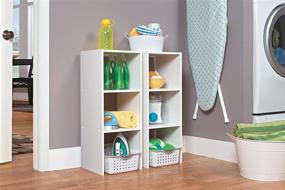 img 3 attached to 📦 Compact ClosetMaid Organizer: Stackable 31-inch Vertical Organizer in Sleek White Design