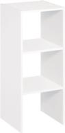 📦 compact closetmaid organizer: stackable 31-inch vertical organizer in sleek white design logo