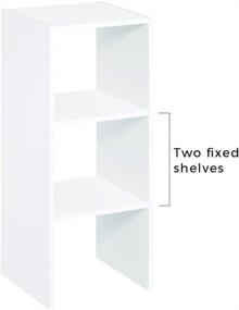 img 2 attached to 📦 Compact ClosetMaid Organizer: Stackable 31-inch Vertical Organizer in Sleek White Design