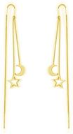 chic threader earrings: minimalist dangling hypoallergenic jewelry for girls logo