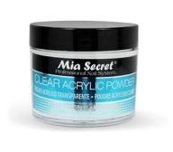 mia secret clear acrylic powder 2oz – professional nail powder for acrylic nails – premium acrylic powder by mia secret for nail kit/set – compatible with monomer acrylic nail liquid logo