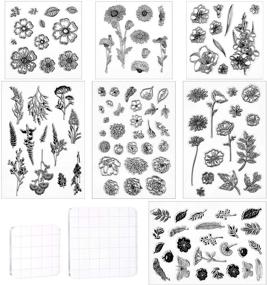 img 4 attached to 🎨 Creative Card Making: 9-Piece Clear Stamp Set with Acrylic Blocks - Ideal for DIY Scrapbooking & Decor