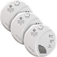 🔥 first alert sc500-3: voice-enabled wireless interconnected photoelectric smoke and carbon monoxide combo alarm with location logo