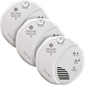 img 4 attached to 🔥 First Alert SC500-3: Voice-enabled Wireless Interconnected Photoelectric Smoke and Carbon Monoxide Combo Alarm with Location