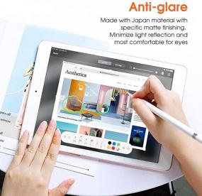 img 1 attached to 📱 Усилите свой опыт с iPad с помощью KCT [2 Pack] Screen Protector Paperfeel - Достигните высокой чувствительности касания, затемнение, и ощущение рисования на бумаге с легкой установкой для iPad 6-го поколения 9,7 дюймов.