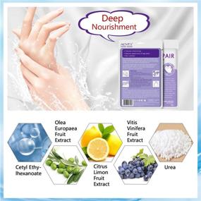 img 2 attached to 5 Pairs Moisturizing Gloves for Hands, Hand Peel Mask, Exfoliating Hand 🧤 Mask, Hand Skin Repair Renewal Mask, Skin Nutrition Hand Mask with Lavender Scent