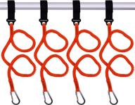 🏓 yyst paddle leash & holder lanyard - orange color (paddle not included) logo