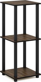 img 1 attached to 🪑 FURINNO Simplistic End Table in Columbia Walnut/Black - Optimize Your Search