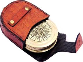 img 2 attached to Sara Nautical Antiqued Brass Poem Compass: A Review of its Performance and Leather Case Features