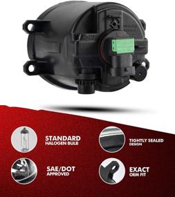 img 2 attached to 🔦 Torchbeam Fog Lights: Replacement Assembly for 2011-13 CT200h, 2011-14 IS250/350, 2010-13 RX350 with H11 12V 55W Halogen Bulbs & Clear Lens