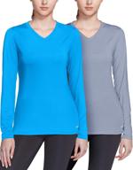 👚 stay protected with athlio: women's upf 50+ long sleeve workout shirts - uv sun protection, dry fit athletic tops логотип