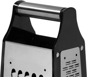 img 2 attached to 🧀 Lurch Germany Razortech Four Sided Box Grater, Stainless Steel, Ideal for Parmesan Cheese, Vegetables, and Ginger - Silver/Black