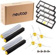 neutop replacement parts for irobot roomba 800 900 series: roller brush sets, hepa filters, side brushes, and screws логотип