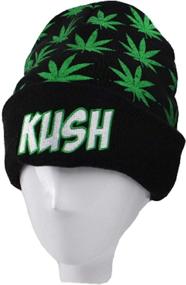 img 1 attached to 🧢 IZUS Cannabis Cuff Beanie-Hat - Knit Winter Hat for Both Women and Men