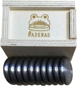 img 2 attached to 🐸 CADENAS - Frog Game: 10 Steel Tokens with Wooden Box - Fun and Challenging Sapo Game Experience