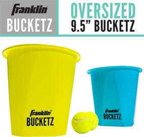 img 3 attached to 🏓 Franklin Sports Bucketz Pong Game – Ideal Tailgate and Beach Game Set – Includes 12 Buckets, 3 Balls, Carry Case