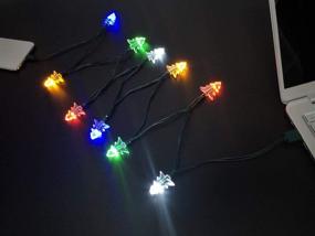 img 4 attached to 🎅 Vibrant Multicolor Christmas Charging Charger - Compatible and Effective